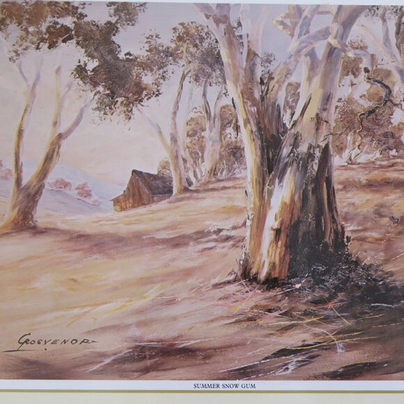 Set 6 Cork Back Tablemats Australian Landscapes Vintage (K714) - Picture 5 of 12
